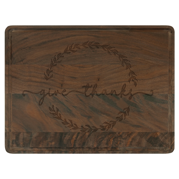 Walnut Cutting Board with Drip Ring 11 1/2" x 8 3/4"