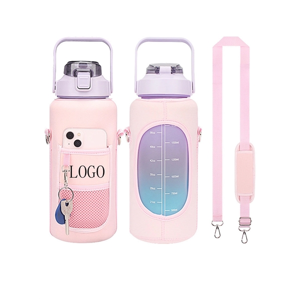 64 oz Water Bottle Sleeve with Strap