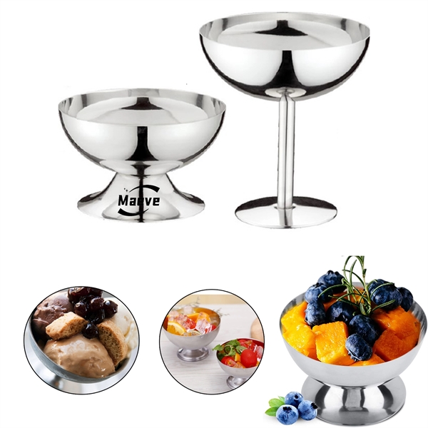 6oz Stainless Steel Ice Cream Cup