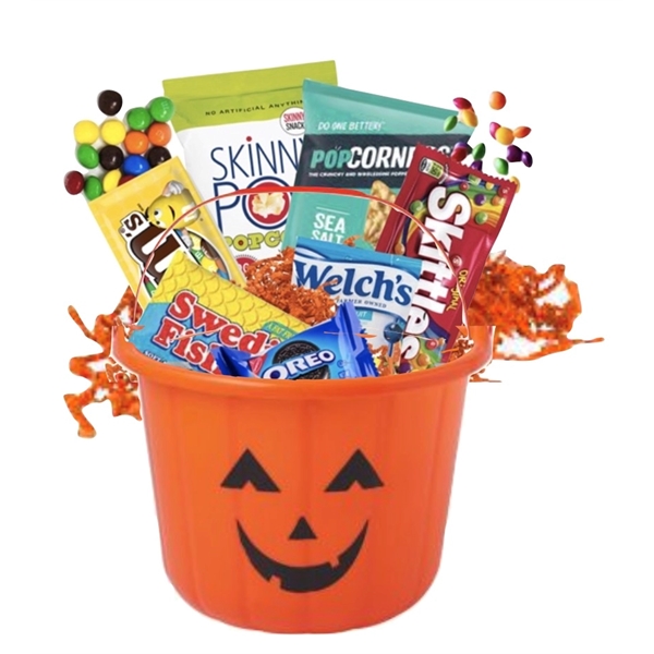 Halloween Pumpkin Candy Gift Basket