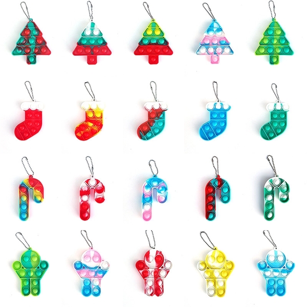 Christmas Push Pop Bubble Fidget Toy
