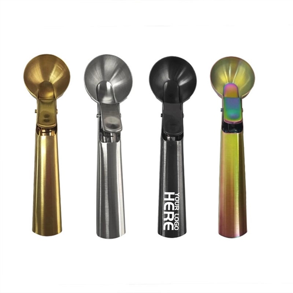 Stainless Steel Ice Cream Scoop with Easy Trigger Release