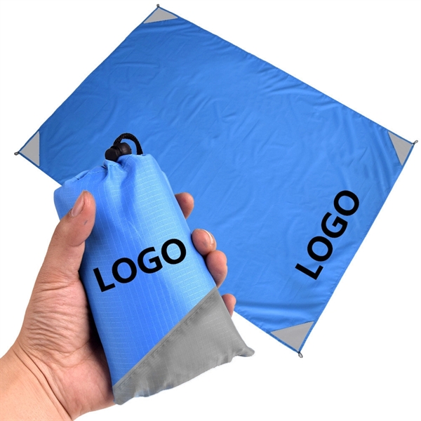 Portable Picnic Mats Foldable Beach Blanket W/ Corner Loops