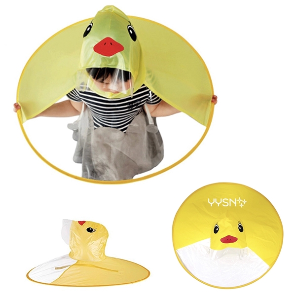 Duck Umbrella Hat Children Raincoat