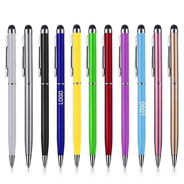 2 in 1 Metal Stylus Pen with Ballpoint