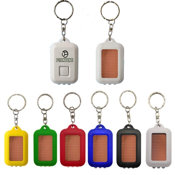 Solar Energy Flashlight Keychain
