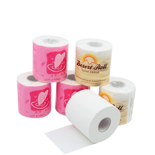 Toilet Paper With Printed PVC Wrapping