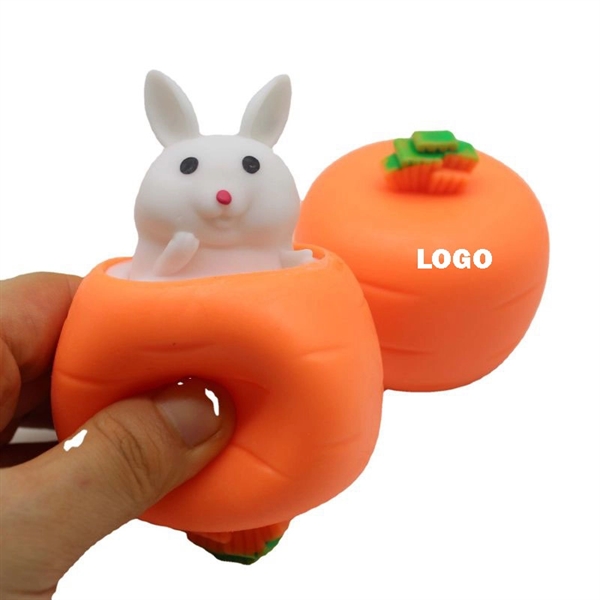 Carrot Cup Cute Rabbit Squishy Squeeze Toy