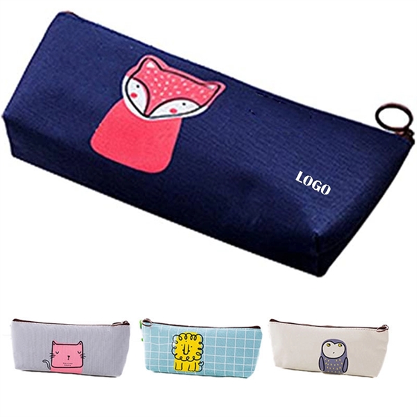 Canvas Fox Pencil Case