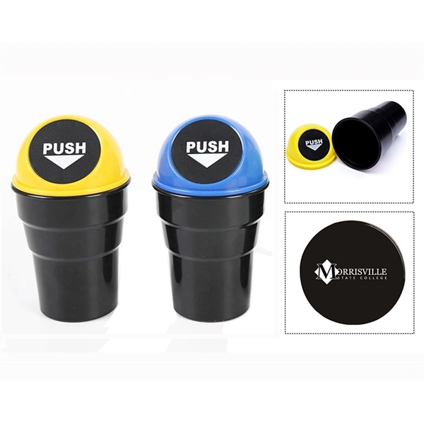 Plastic Cover Car Ashtray Trash Bin