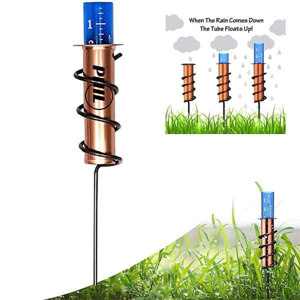 Floating Metal Rain Gauge For Yard,Garden(2 Styles)