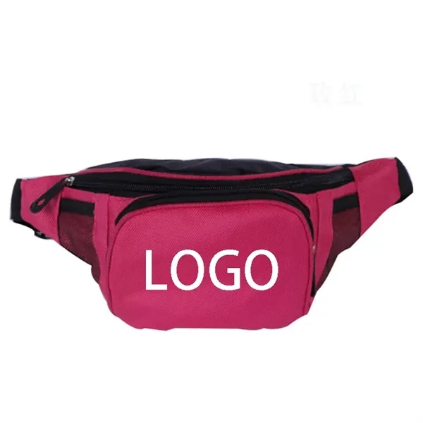 Waterproof 3 Zippered Fanny Pack
