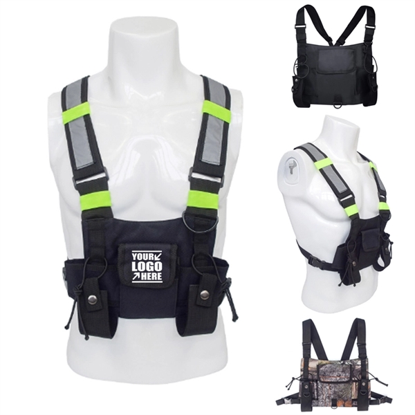 Adjustable Reflective Chest Rig Bag