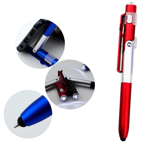 4 In 1 Phone Stand Stylus LED Pen