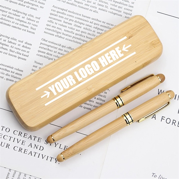 Eco Friendly Wooden Ballpoint Pen Pencil Set