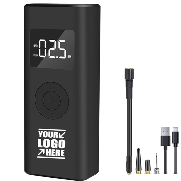 Portable Electric Air Pump With 5000Mah Power Bank