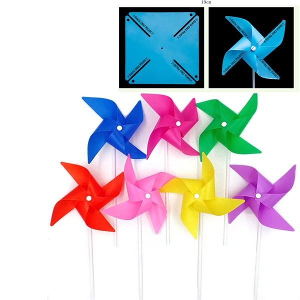 Solid Color Windmill with Stick