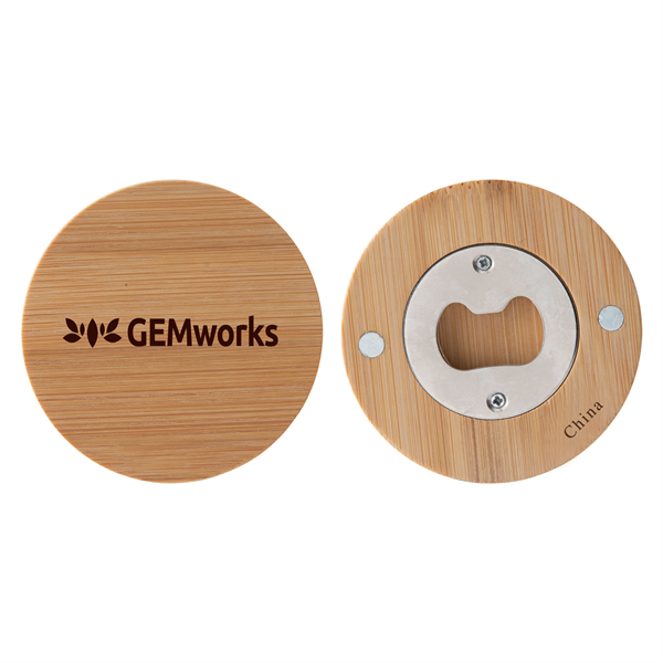 Bamboo Magnetic Bottle Opener