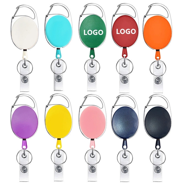 Retractable Buckle Card Holder w/ Key Ring