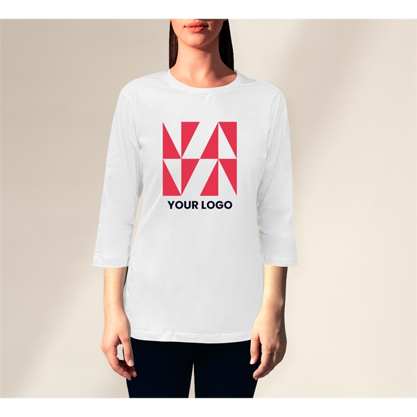Women's Printed T-Shirt - 3/4 Sleeves