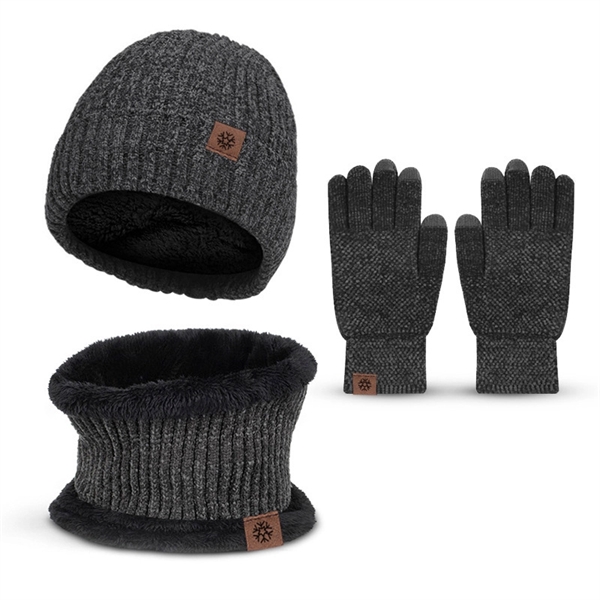 Scarf Gloves Hat (3 Piece Set)