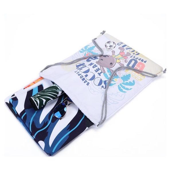 2-in-1 Beach Towel Backpack