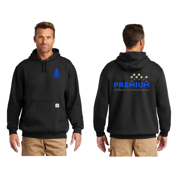 Ink Printed Carhartt Midweight Hooded Sweatshirt.