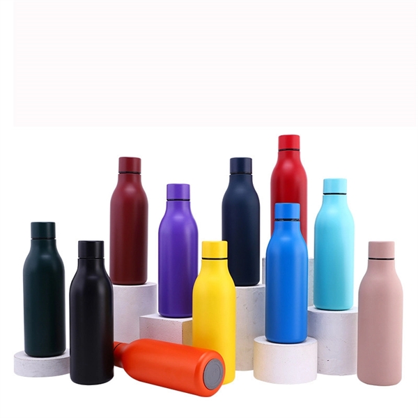 18oz Insulated Stainless Steel Cola Shape Sport Water Bottle