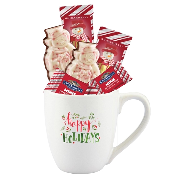 Ghirardelli Holiday Peppermint Chocolate Gift Mug