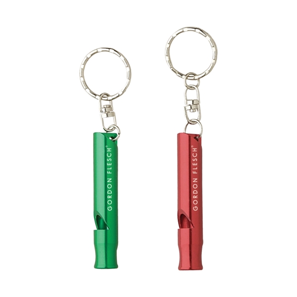 Clearance Item! Aluminum Whistle Keyring