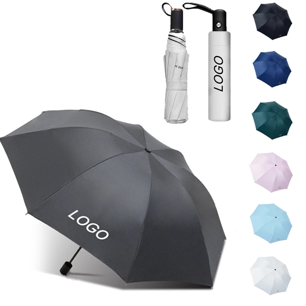 39" Arc Telescopic Automatic Open Folding Umbrella