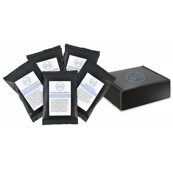 Gourmet Ground Coffee Sampler - 5 Pack Gift Kit