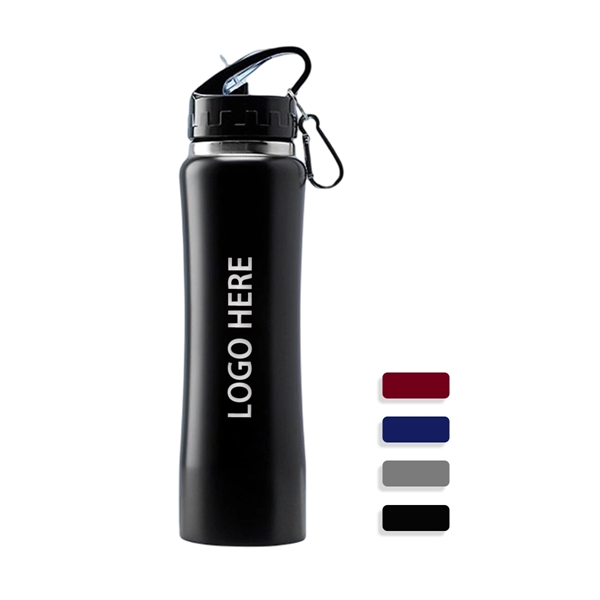 20 Oz. Vacuum Sports Water Bottle With Carabiner