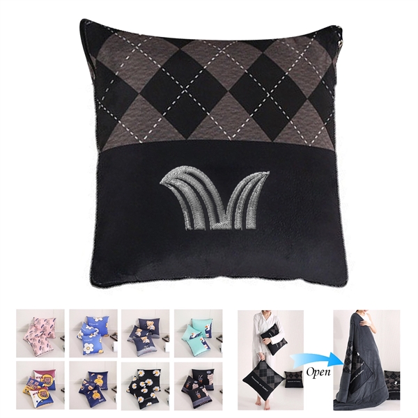 2 In 1 Throw Pillows Quilt