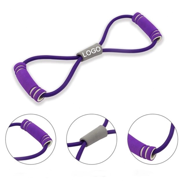 8-Word Pull Rope Elastic Chest Bodybuilding Expander