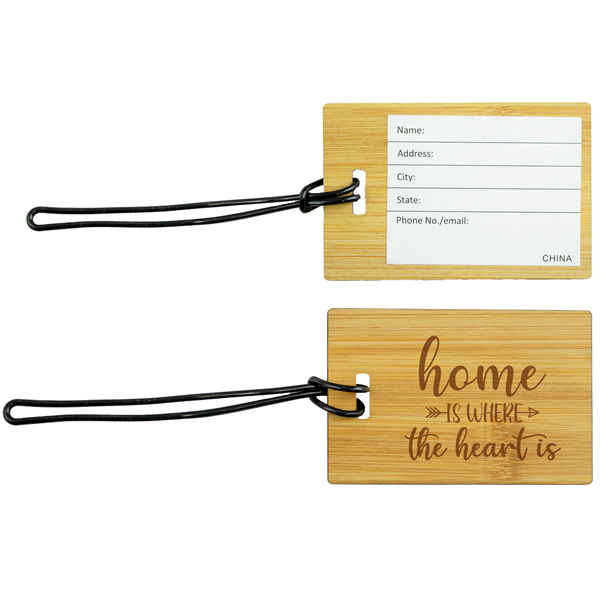 Bamboo Luggage Tag