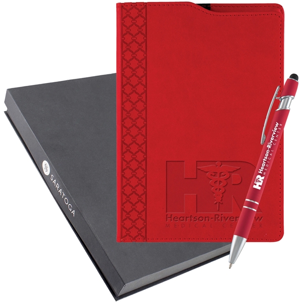 Deboss Montabella Journal & Ultima Softex Pen Set