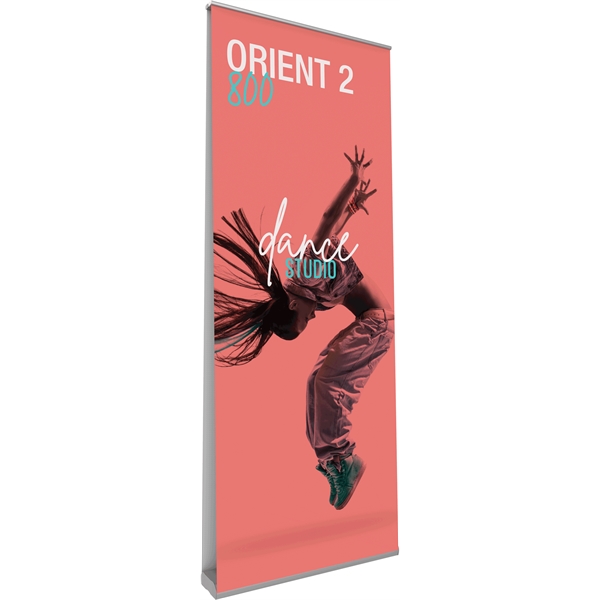 Orient 800 Silver Double-Sided Retractable Banner Stand