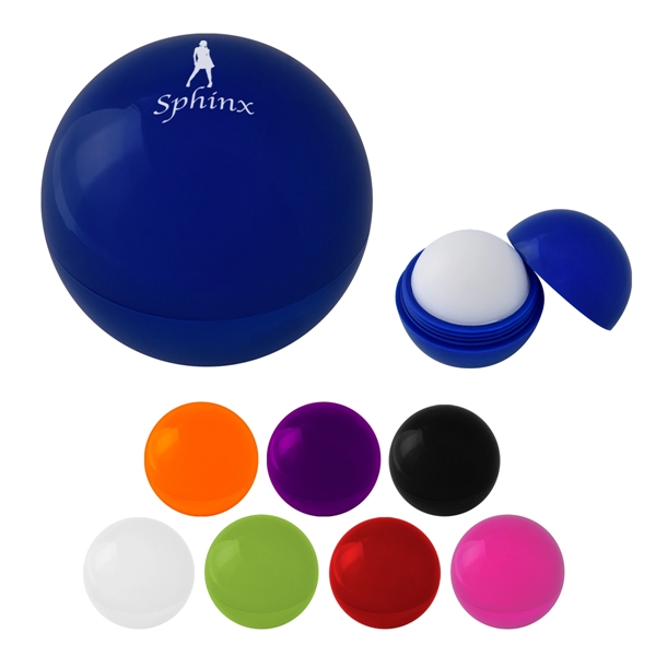 colored branded small lip moisturizer balls