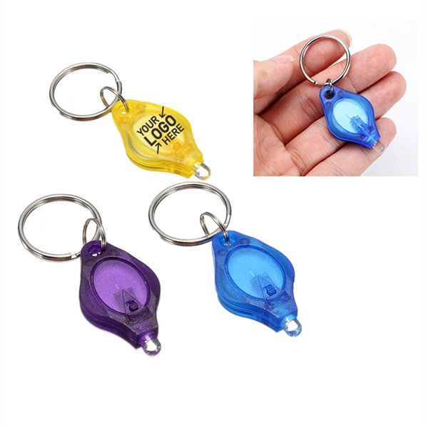 Plastic Keychain with LED Light