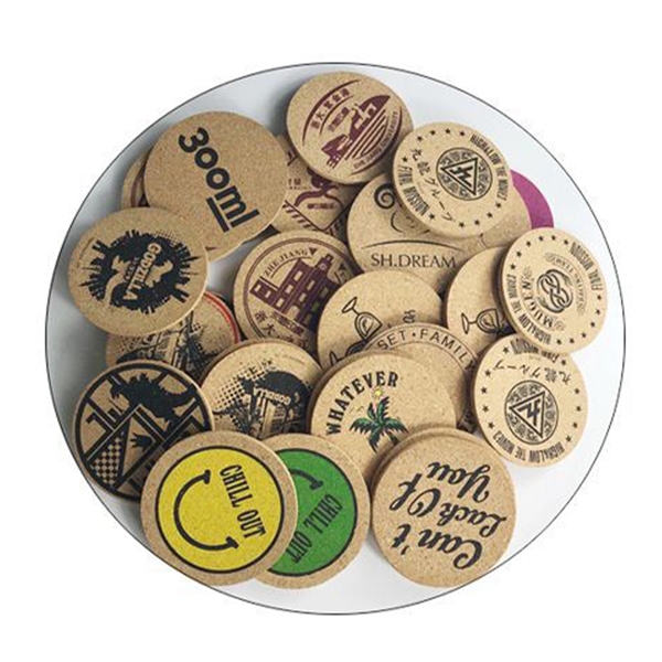 Cork Round Edge Coaster