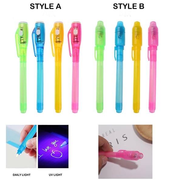 Invisible Ink Pen with UV Light