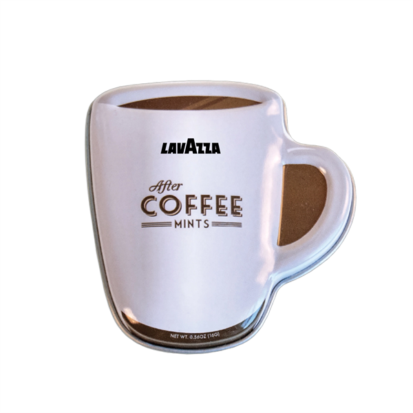 Coffee Mug Tin Filled with Mints