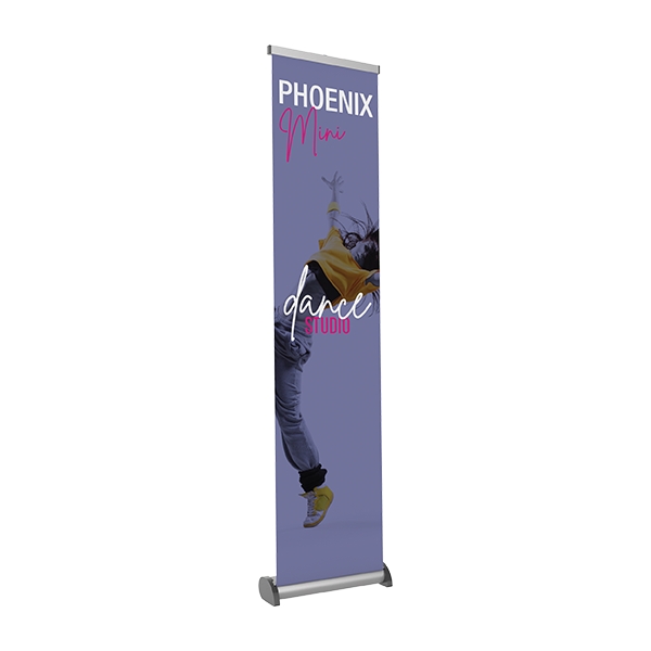 Phoenix Mini Full Height Silver Retractable Banner Stand