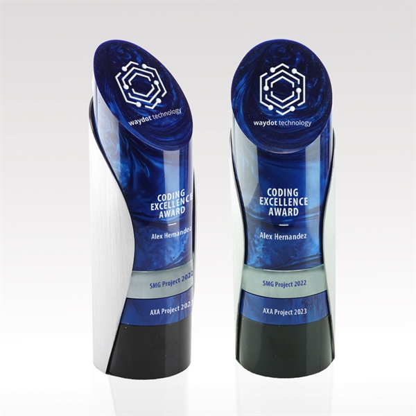 Puck Award - Cylinder Resin & Stainless - Chicago