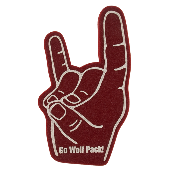 18" Wolf Sign Foam Mitt