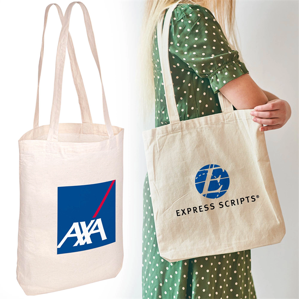 14"x17" Cotton Tote Bag with Gusset - 140GSM