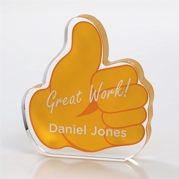 Thumbs Up Emoji Acrylic Award