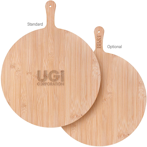 15-Inch Round Bamboo Pizza Cutting Board