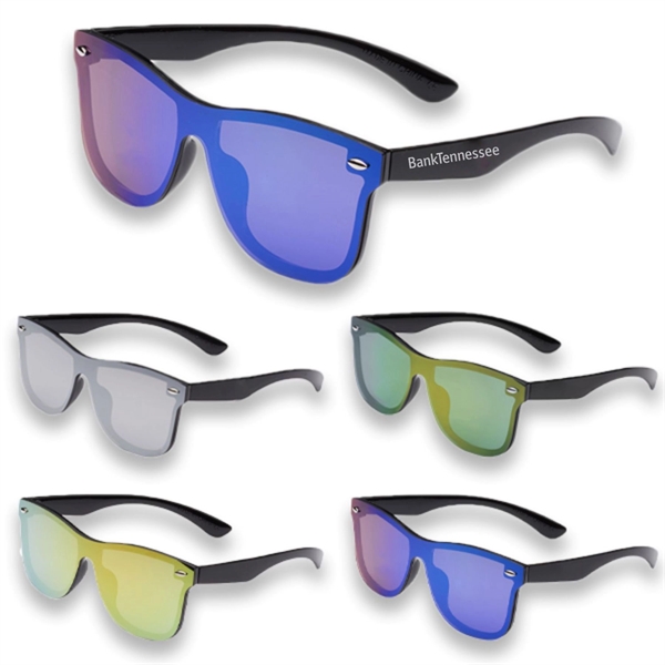 Mirrored metallic accent Sunglasses UV protection